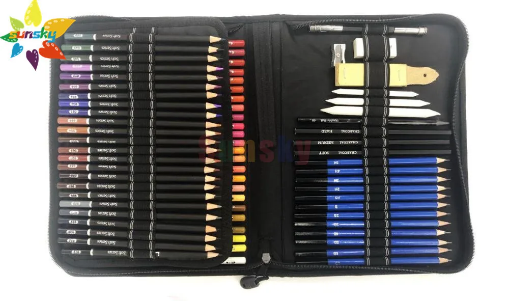Набор цветных карандашей для скетчей набор из 95 шт./лот масляных акварельных
