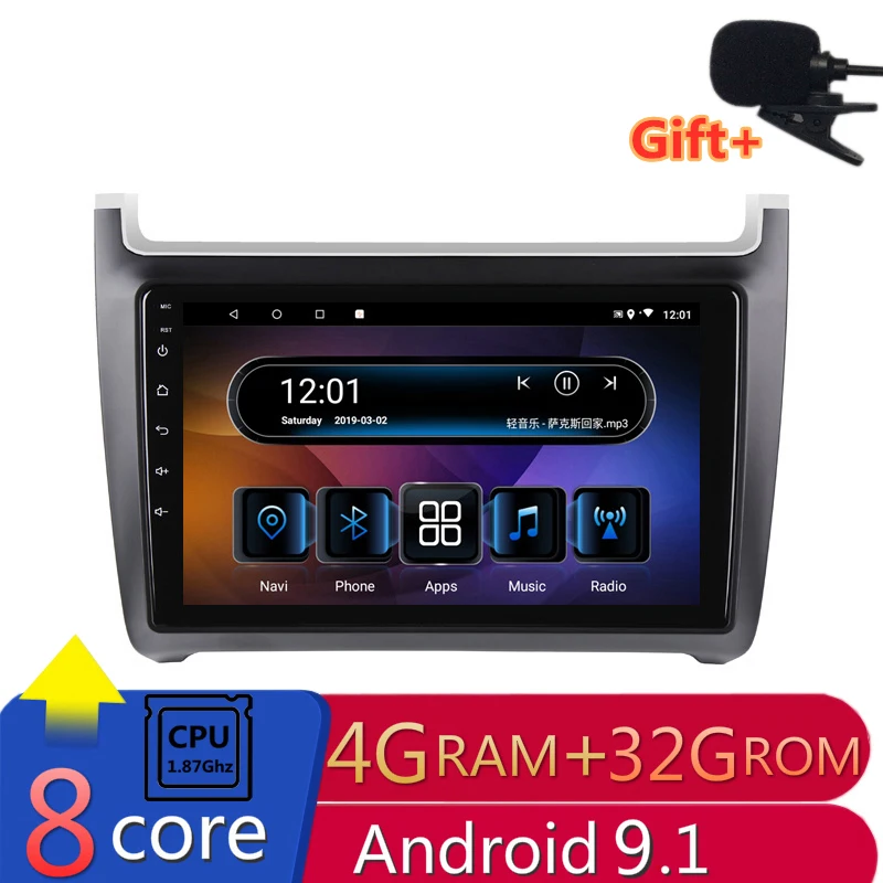 10 1 &quot4G RAM 8 ядер Android автомобильный DVD GPS навигация для vw polo 2011 2012 2013-2016 аудио стерео