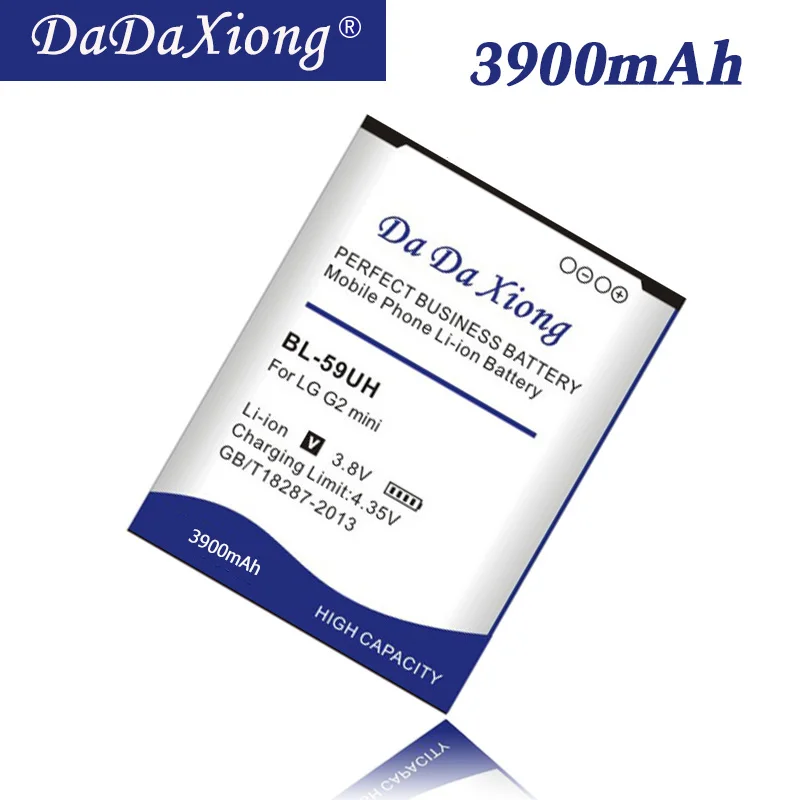 Аккумулятор Da Xiong 3900 мА/ч BL59UH BL 59UH Батарея для LG G2 мини D620 D620R D620K D618 D315 F70 D410 L65 D285