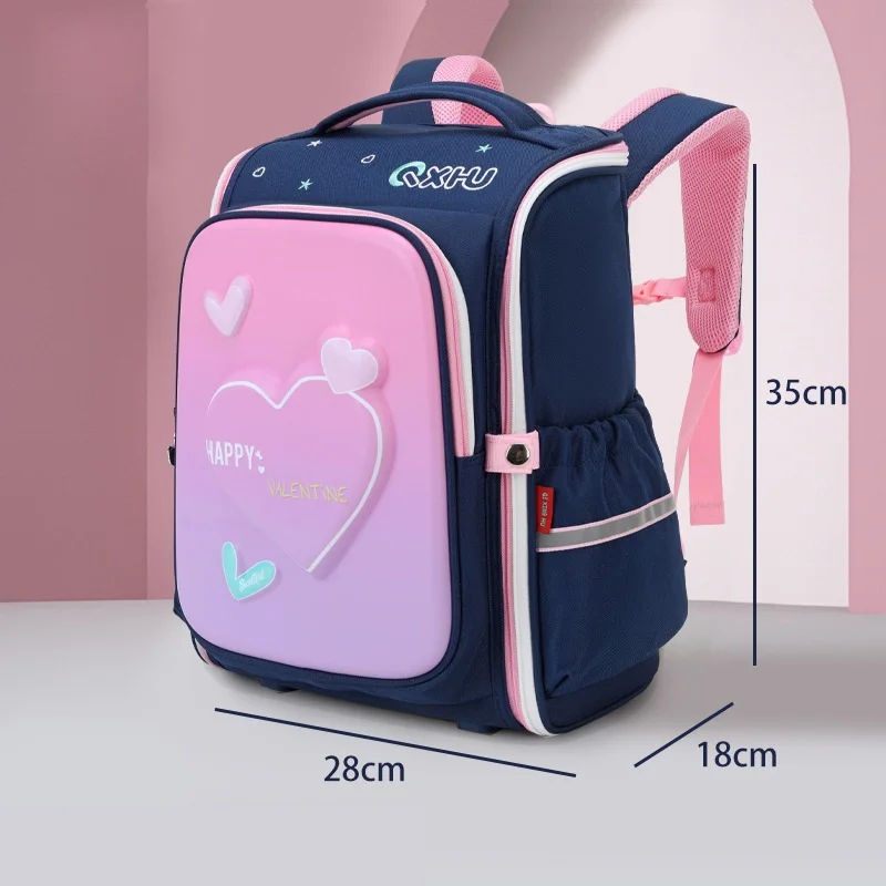 Милые школьные ранцы для девочек 2021, рюкзак для начальной школы с милым розовым принтом, школьная сумка принцессы, детские сумки для книг с м...