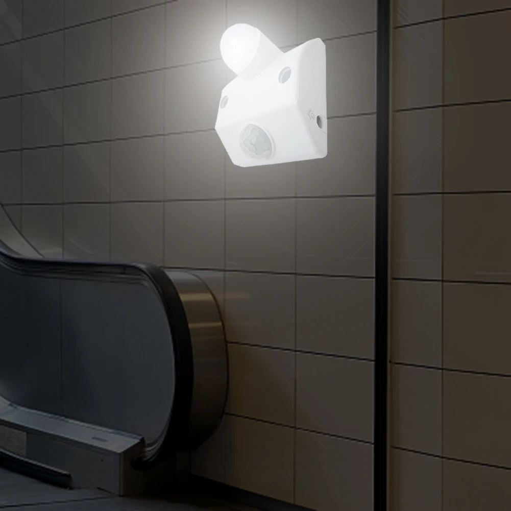 E27 220 В ПИР датчик движения держатель лампы Авто Инфракрасный светодиодный