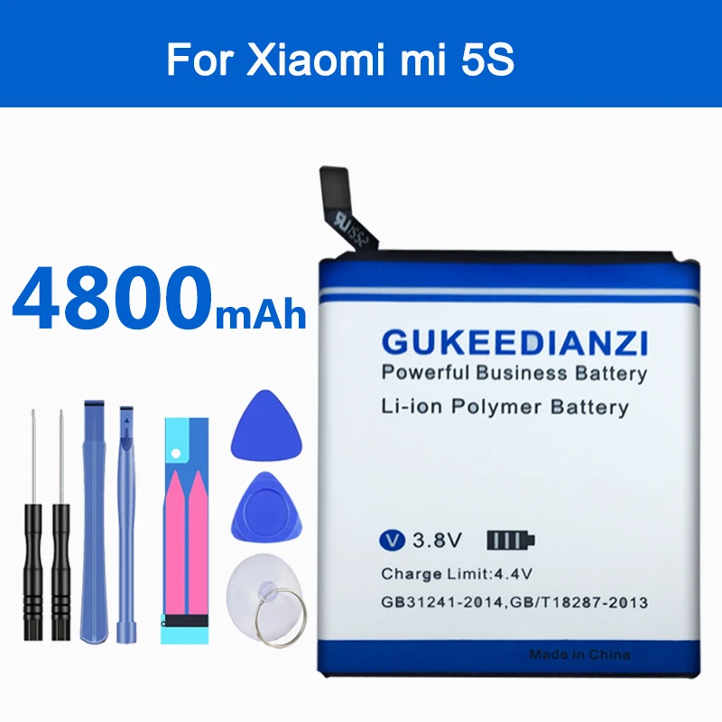 BM36 4800 мАч аккумулятор большой мощности для Xiaomi Mi 5S MI5S емкости + бесплатный