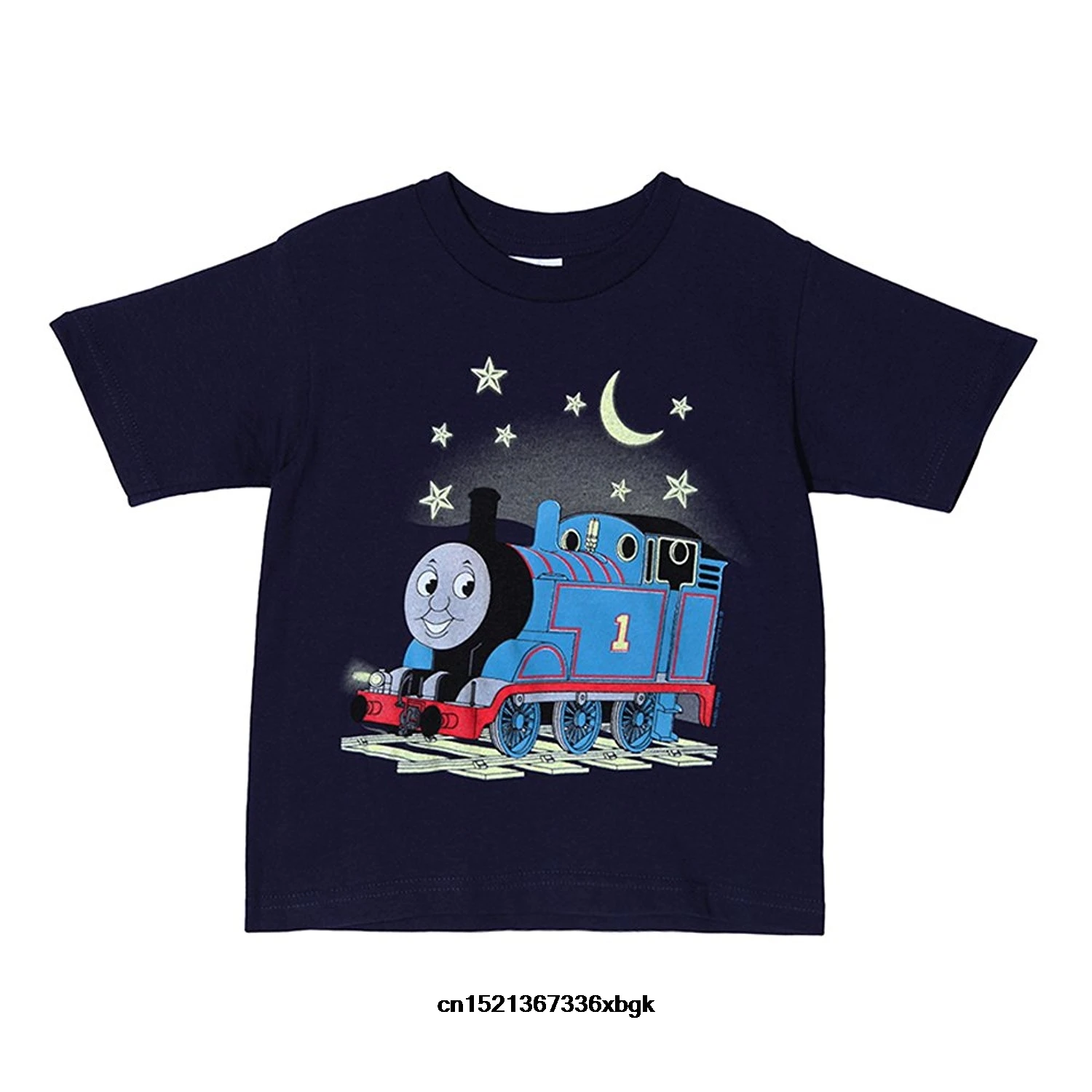 Лидер продаж новинка 2018 летние модные футболки Thomas the Tank Engine светится в темноте Tee
