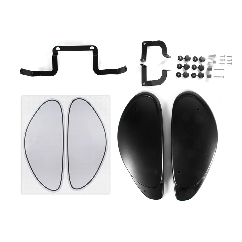 1 пара заднего сиденья Защитная крышка боковая панель Palte с кронштейном наклейки