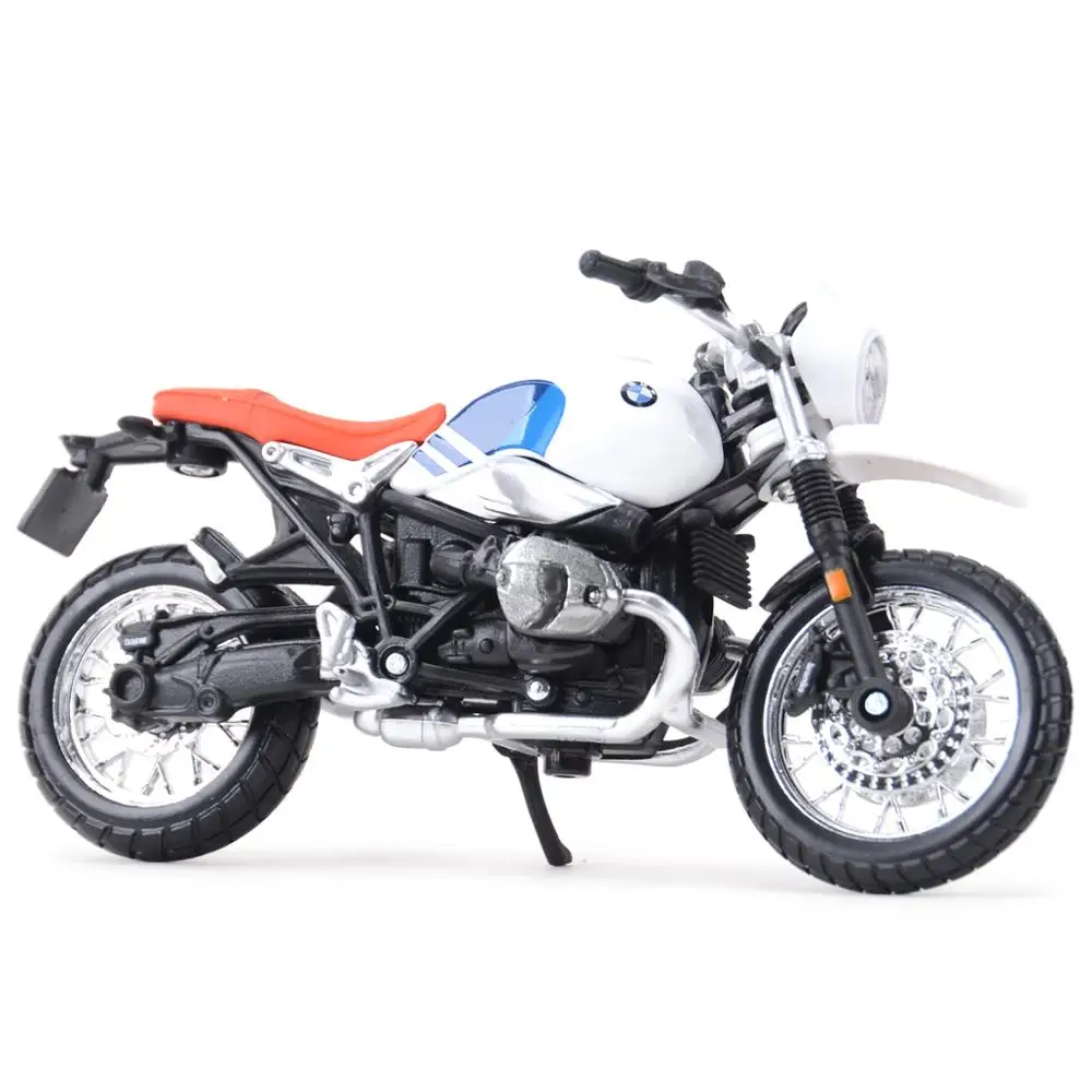 Bburago 1:18 BMW R nineT Urban GS оригинальная Авторизованная модель мотоцикла из сплава