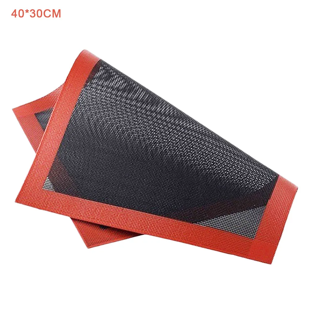 

Non-Stick Silicone Baking Mats Cookie Pad Rolling Dough Mat High Temperature Resistant Glass Fiber Batters Flour Fondant Baking