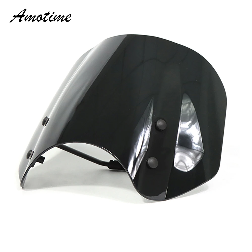 

Front Windscreen Windshield Fly Screen Shield Wind Deflector Visor w/ Holder For HONDA Rebel CMX 300 500 CMX300 CMX500 2017-2020