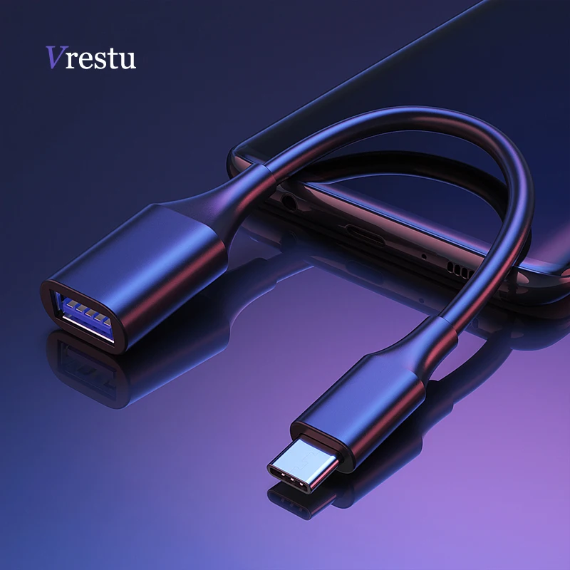 

Type-C OTG Adapter Cable for Samsung S21 S20 S10 Xiaomi Mi 11 Android MacBook Mouse Gamepad Tablet PC USB C OTG USB 3.0 Female