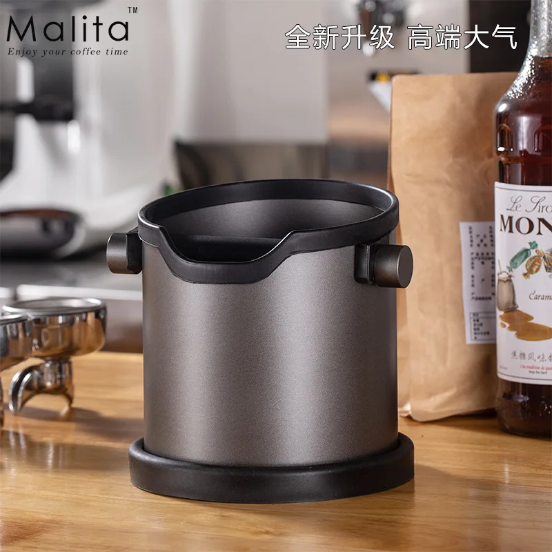 1800Ml Rvs Espresso Klop Doos Anti Slip Koffie Grind Dump Bin Afvalbak Met Afneembare Klop Bar Barista WJ72 1800Ml Rvs Espresso Klop Doos Anti Slip Koffie Grind Dump Bin Afvalbak Met Afneembare Klop Bar Barista WJ72