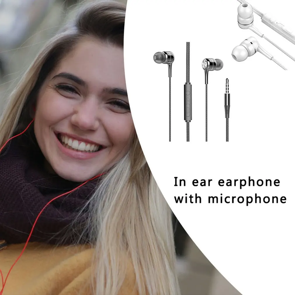 Бас Hifi сабвуфер стереонаушники-вкладыши спортивные музыкальные