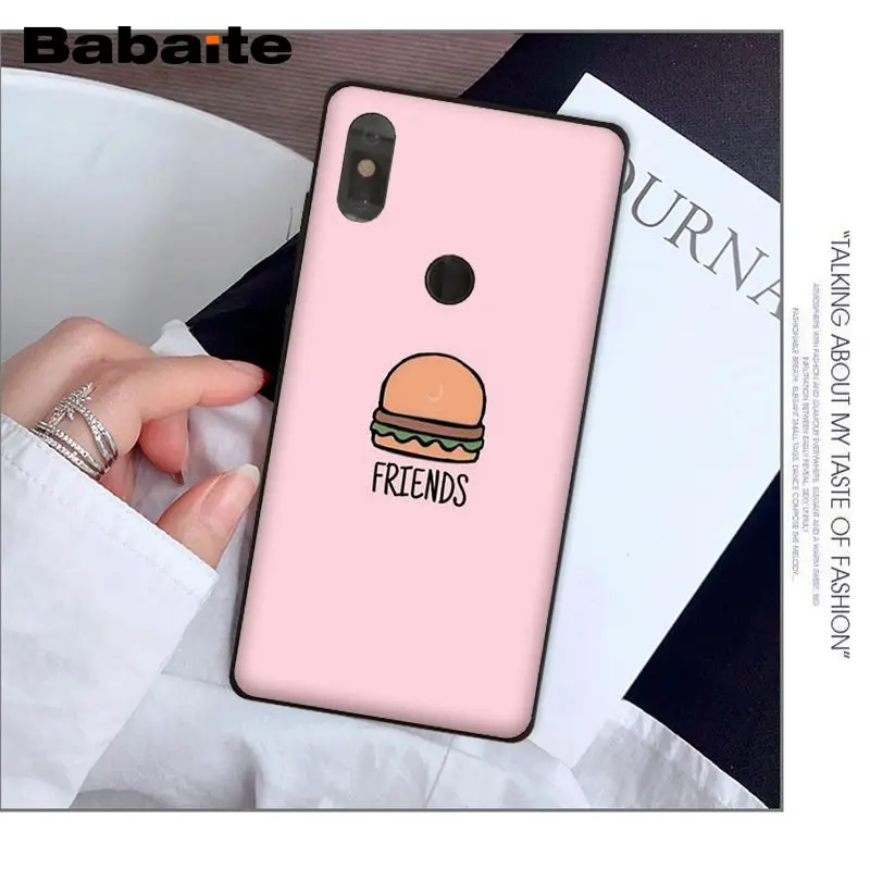 Babaite BFF лучшие друзья бургер и картофель фри чехол для телефона оболочка для Red mi 5 plus Note 5 Xuiao mi 8 8SE 6 mi X 2 2S мобильные чехлы