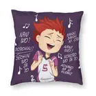 Забавный наволочка Haikyuu Satori Tendou для дивана гостиной Аниме Манга волейбол квадратная Подушка Чехол 40x40