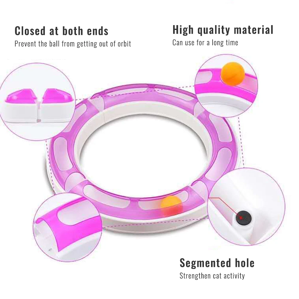 Интерактивная трековая игрушка для кошек обучающая настраиваемая игровая котят