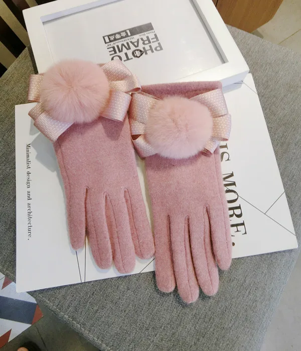 

Five Fingers Touch Cashmere Female Double Warm Winter Gloves Gants De Femmes Rekawiczki Zimowe Damskie Gant Femme Hiver