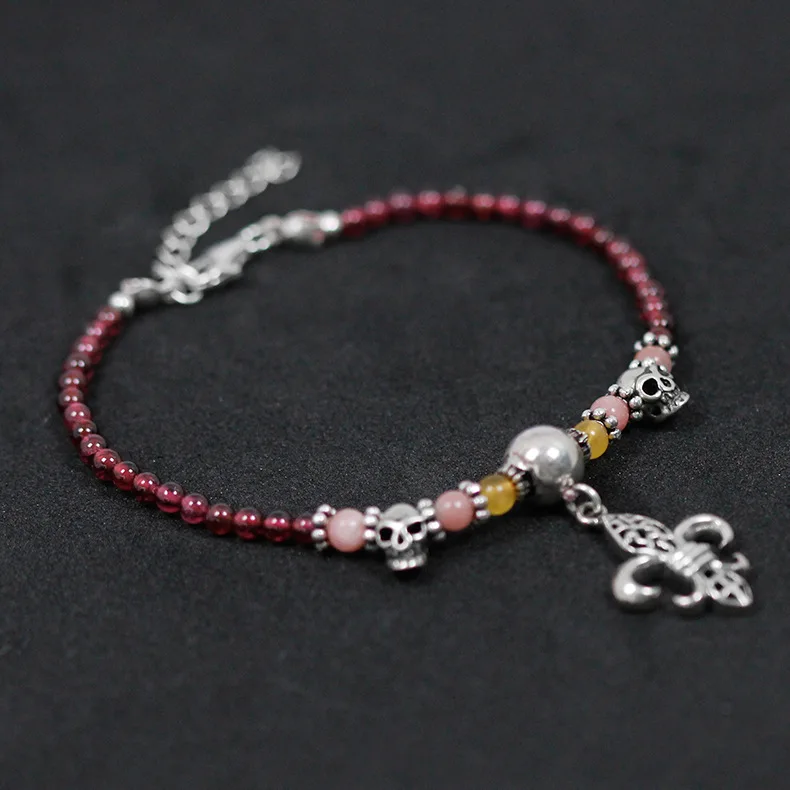 Acecare Стерлинговое Серебро ручной бисер gartens стилус череп гарнитура