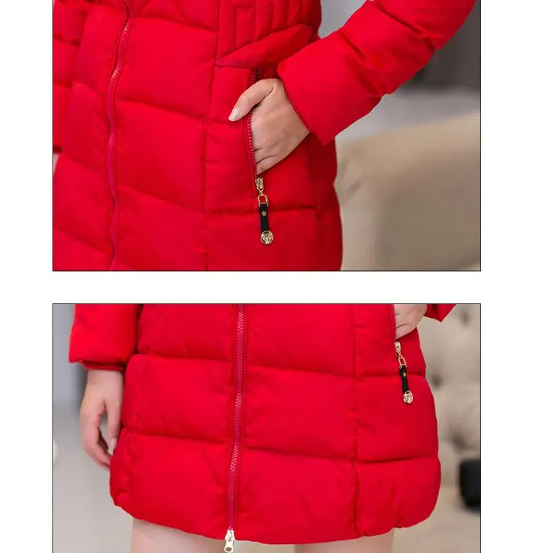 Женские пуховики с искусственным мехом новинка 2018 зимняя куртка Женская Толстая