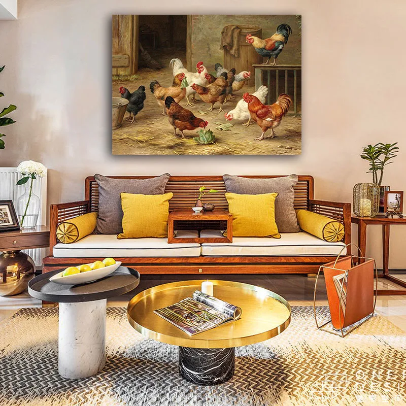 DIY картинки для раскраски по номерам с цыплятами Картина Рисунок Живопись в рамке