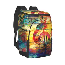 Large Cooler Bag Thermo Lunch Picnic Box Colorful Music Notes Clef Insulated Backpack Fresh Carrier Thermal Shoulder Bag Large Cooler Bag Thermo Lunch Picnic Box Colorful Music Notes Clef Insulated Backpack Fresh Carrier Thermal Shoulder Bag