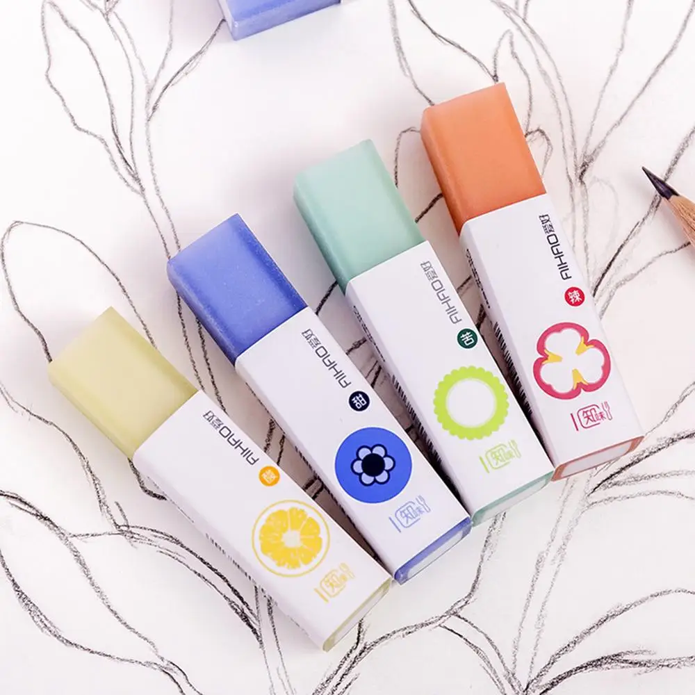 1 шт. каваи прямоугольник 2B резиновый ластик канцелярские принадлежности цветные