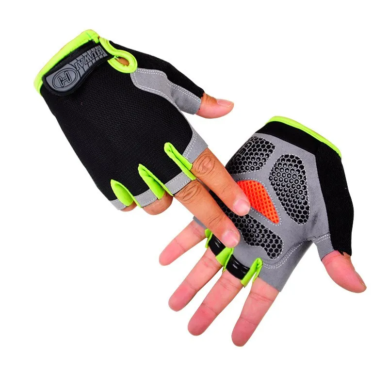 Перчатки для велоспорта дышащие Нескользящие с открытыми пальцами