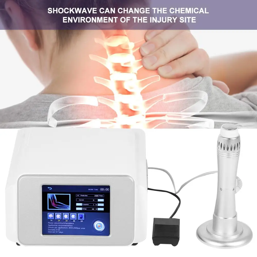 

ED Electromagnetic Extracorporeal Shock Wave Massager Relieves Inguinal Pain Treatment Plantar Fasciitis Shoulders Physiotherapy