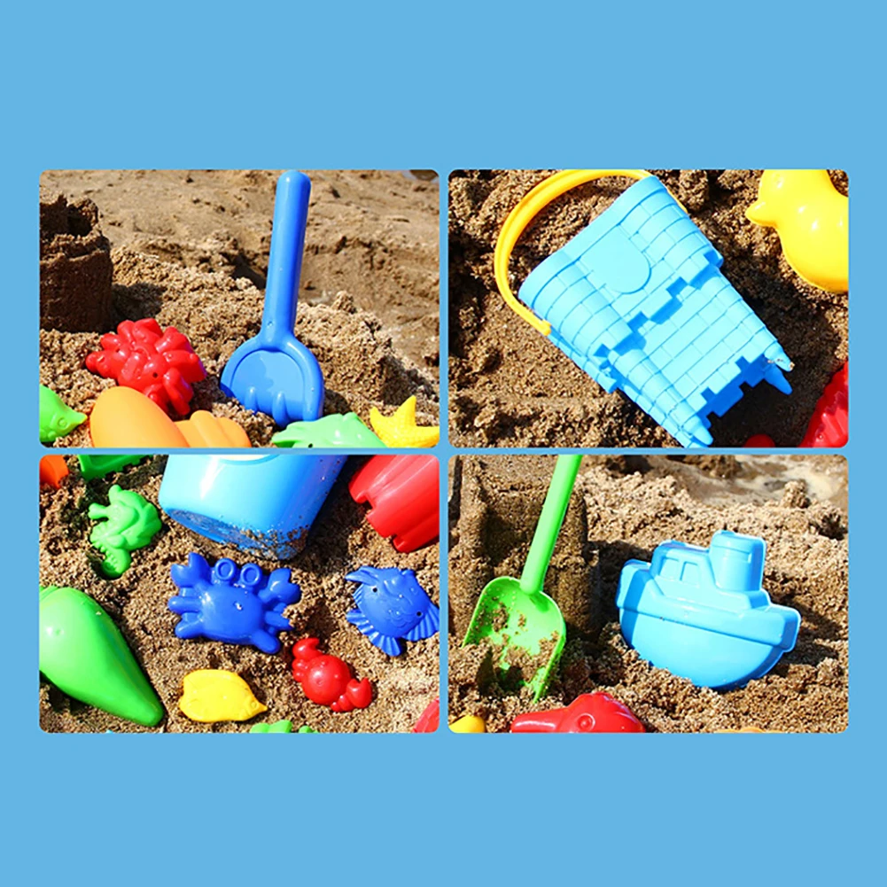 Детские игрушки для песка и пляжа лопатка ведро замка песочница грабли набор