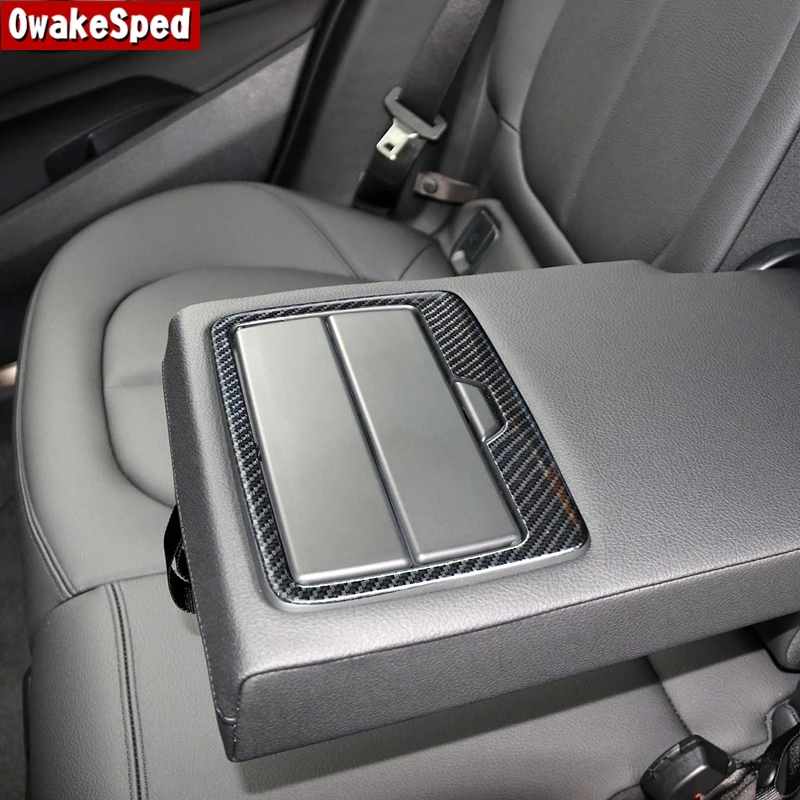 

Styling Rear Armrest Water Cup Holder Frame Decoration Cover Sticker Trim For BMW F48 F39 X1 X2 Interior Car Accessories