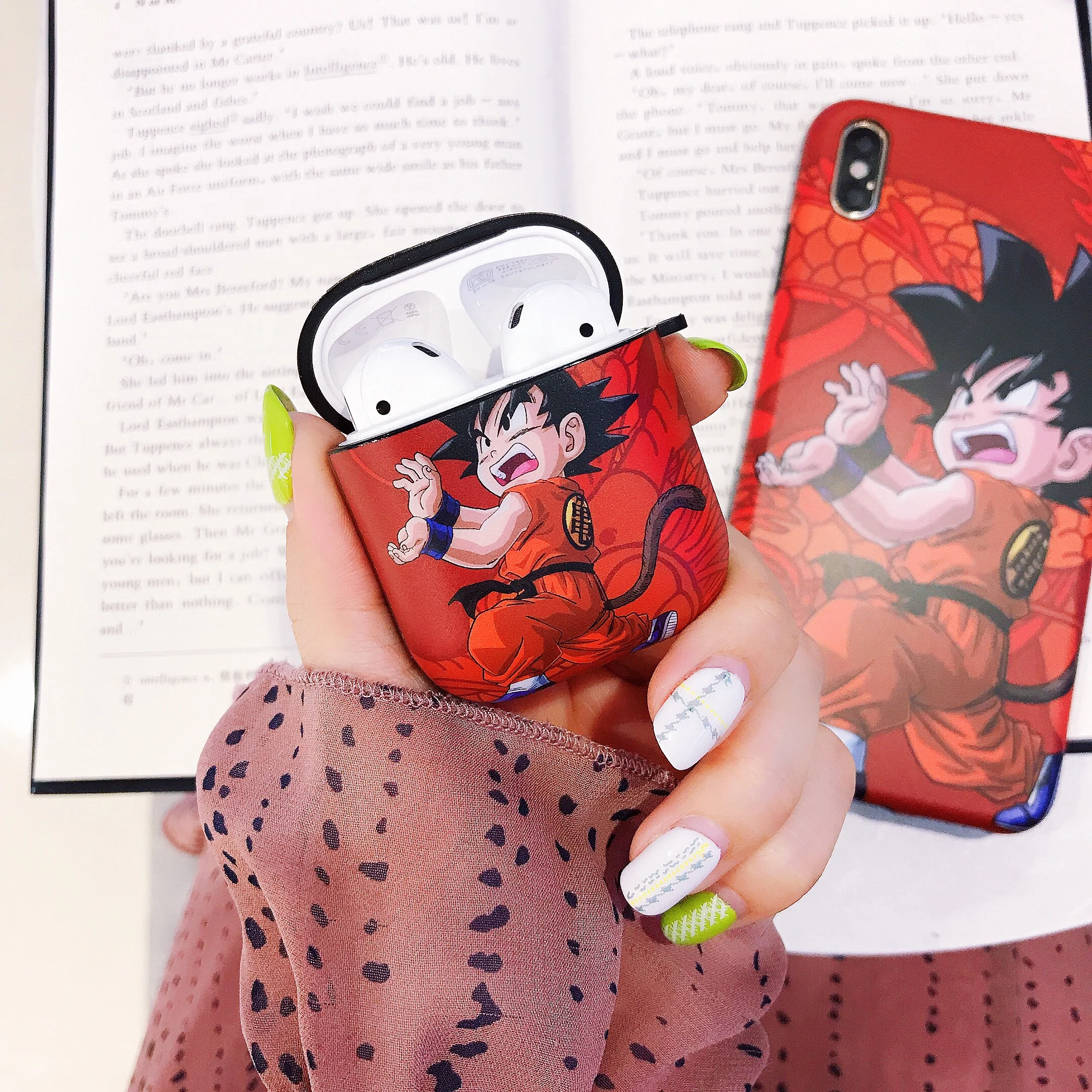 Dragon Ball Sun Wukong перезаряжаемый комплект наушников для Apple Airpods 1 Bluetooth беспроводной