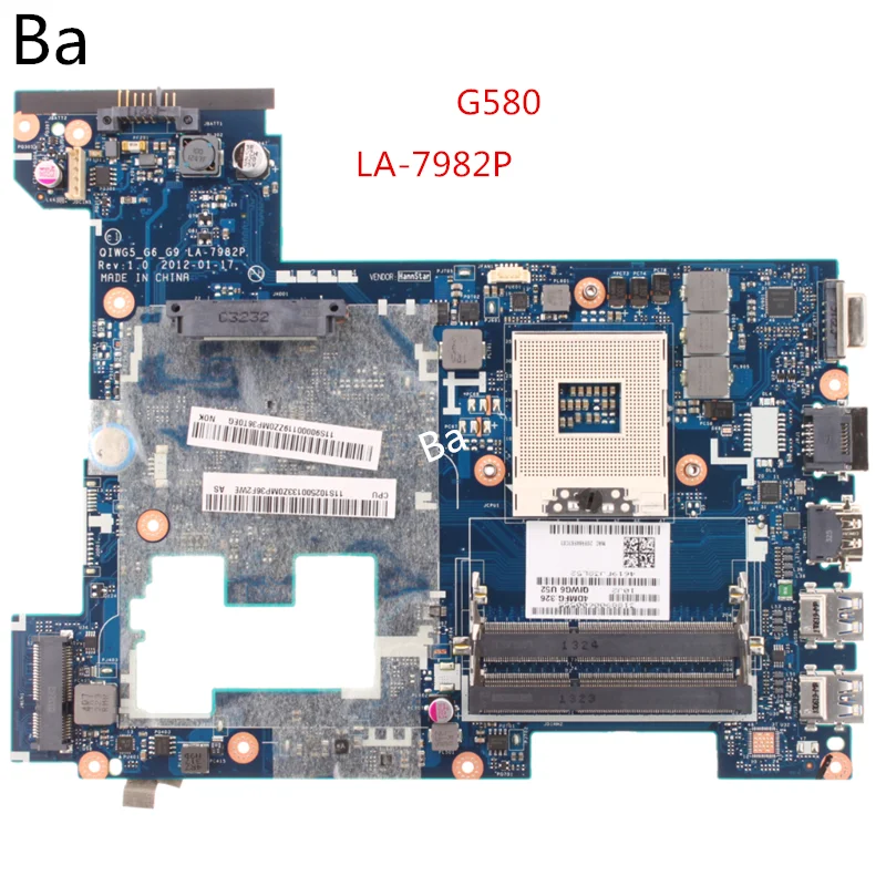

For Lenovo G580 laptop motherboard without CPU independent graphics card LA-7982P motherboard tested completely