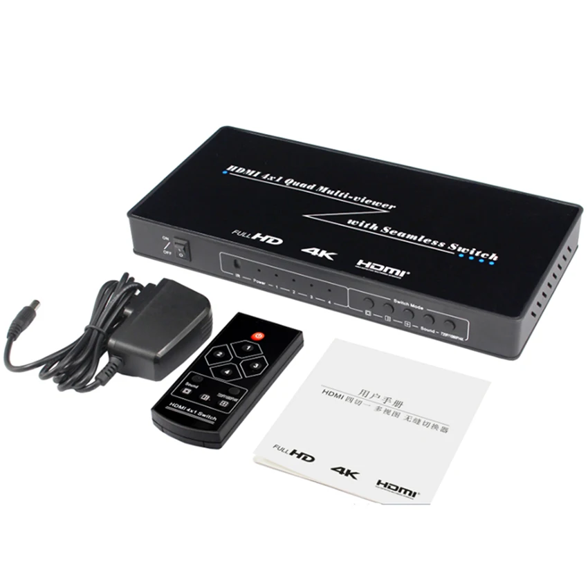 HDMI 4x1 Quad Multi-viewer Экран в режиме реального времени Multiviewerwith бесшовные коммутатор