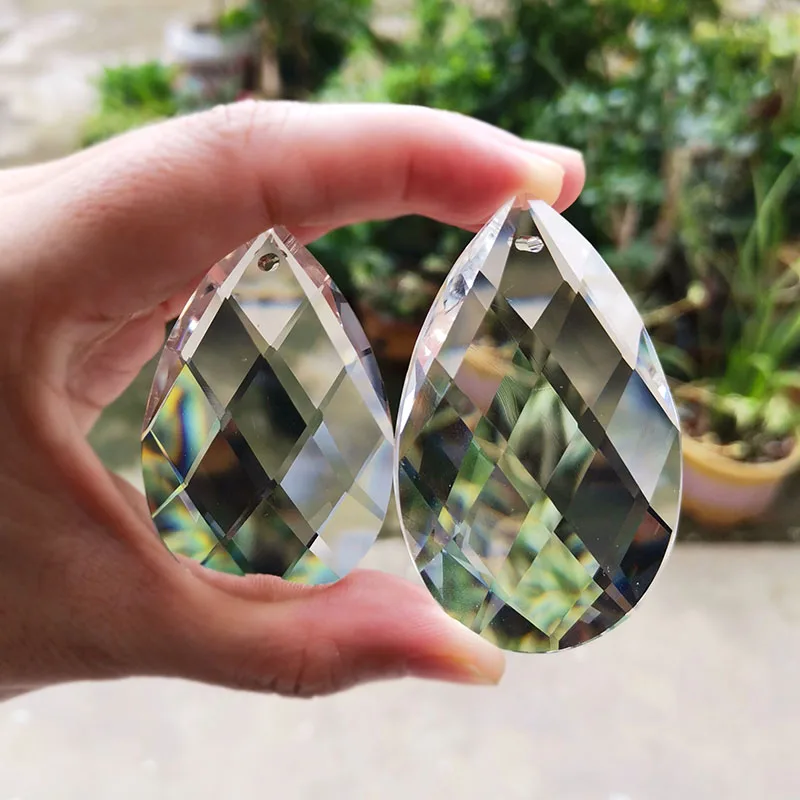 50 мм хрустальная люстра лампа В Форме Призмы детали для штор Хрустальный