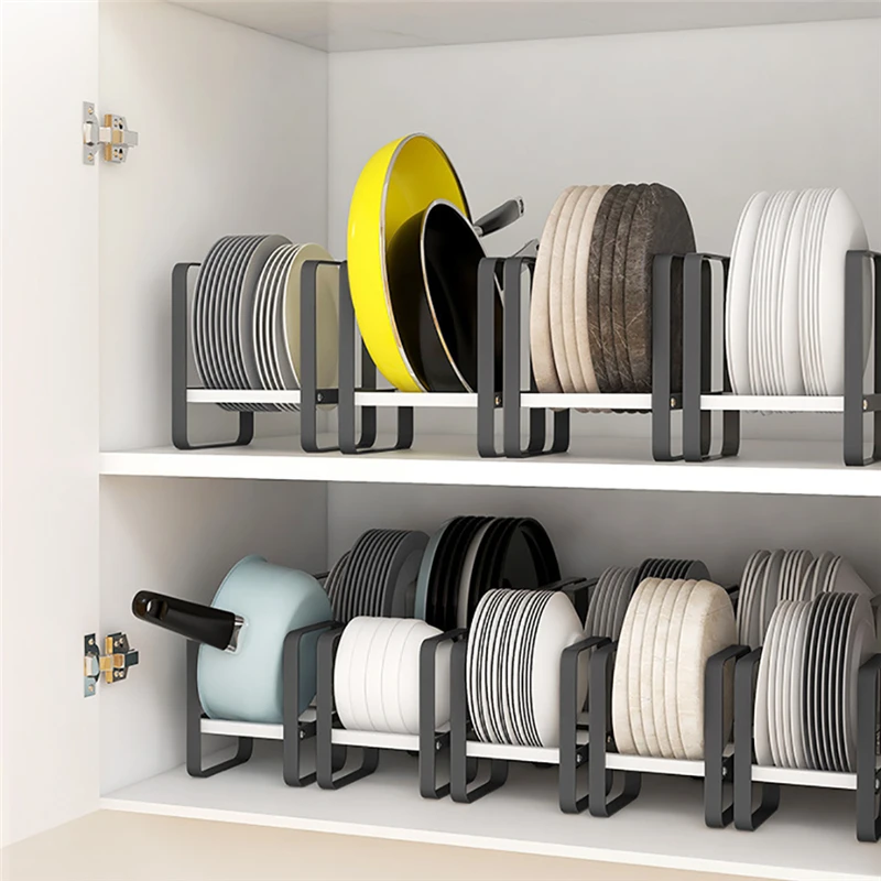 

Kitchen Cabinet Storage Shelves Plates Dishes Chopping Board Pot Holder Multifunction Closet Organizer Rack Pantry Organizer