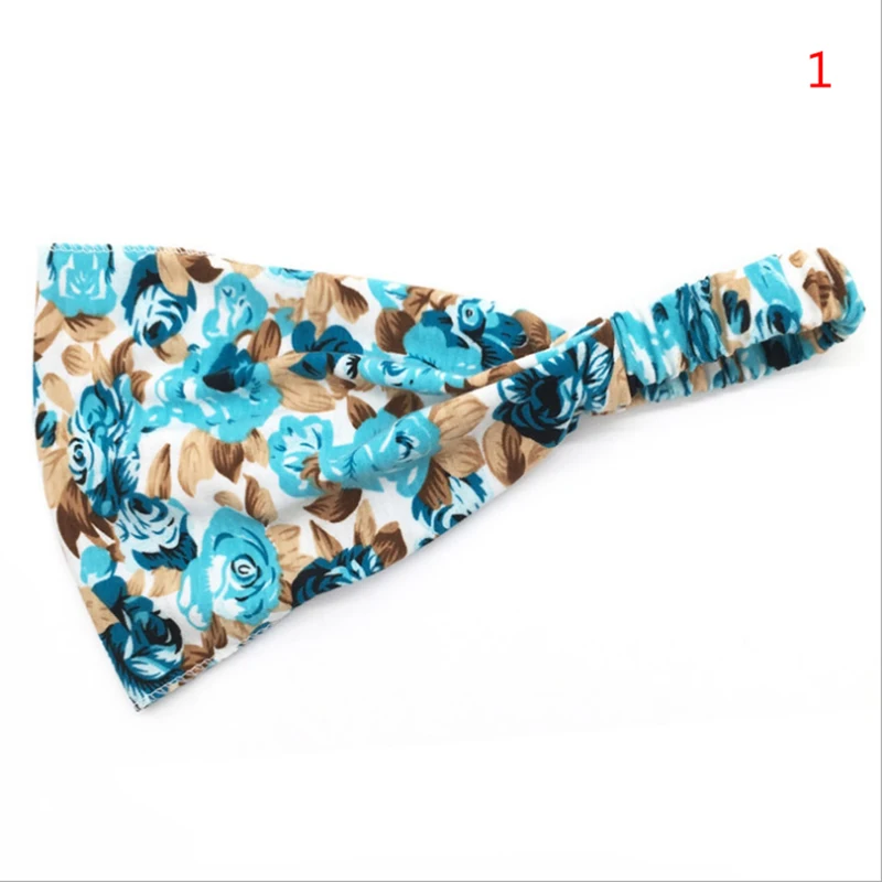 

1pcs Women Flora Printed Headband Rope Elastic Hair Bands Hair Gum Clip Female Turban Hair Accessories Headband Travel Wear