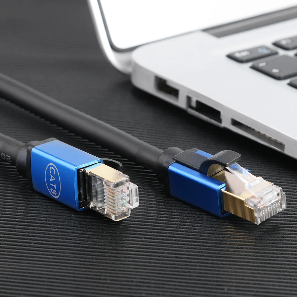 RJ45 Cat8 Ethenet кабель 26AWG Категория 8 сетевой патч корд синий бытовой компьютер