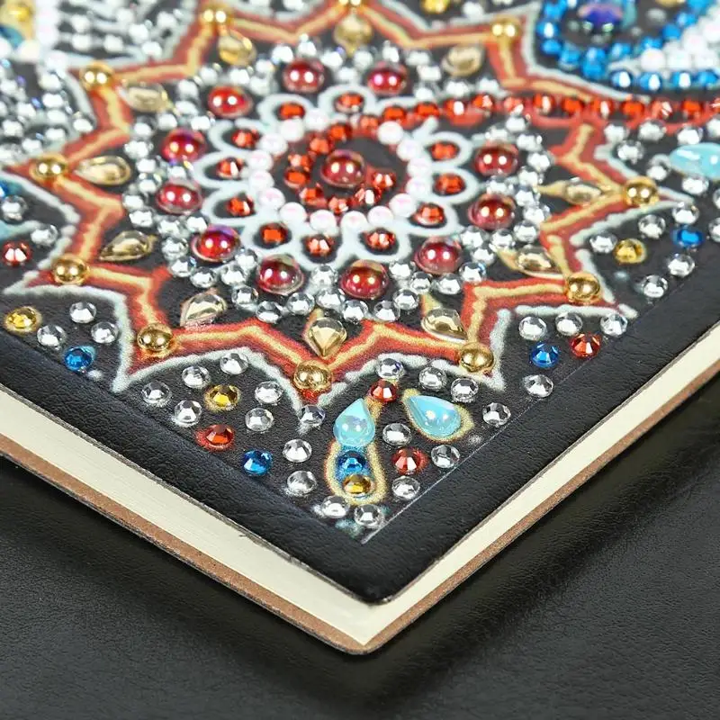Алмазная живопись Блокнот Дневник Книга DIY Специальная форма алмаз 60 страниц А5 блокнот вышивка крестом ремесло