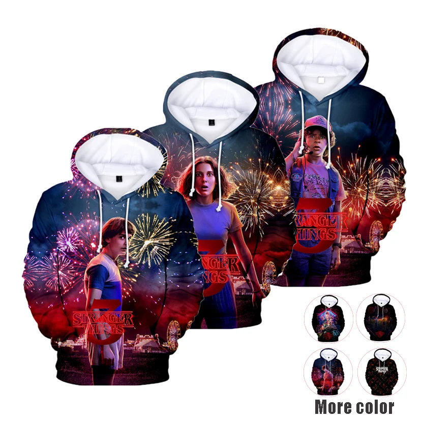 2019 странные вещи с капюшоном мужская толстовка повседневное Пальто осенние хип