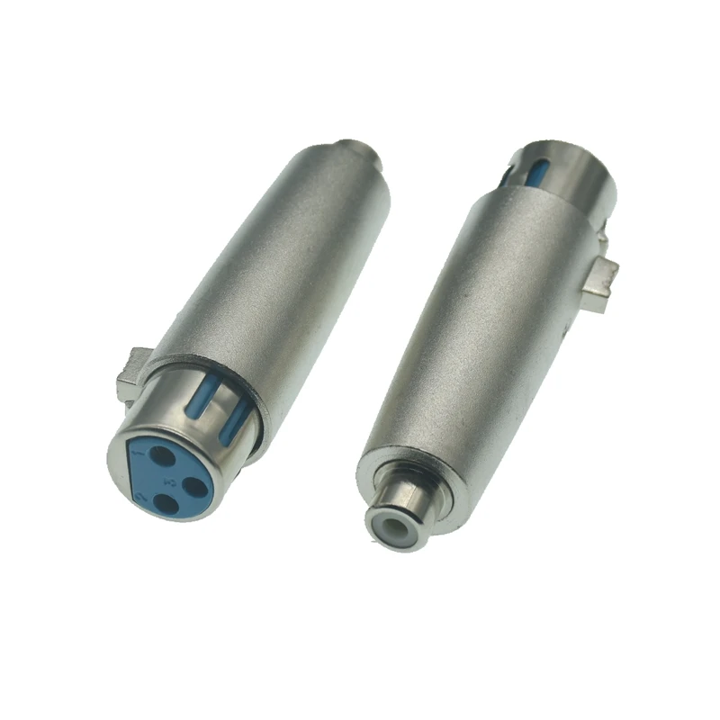 

1pcs XLR 3pin Female To RCA Male & Female Audio Adapter Connector For Microphone Speaker