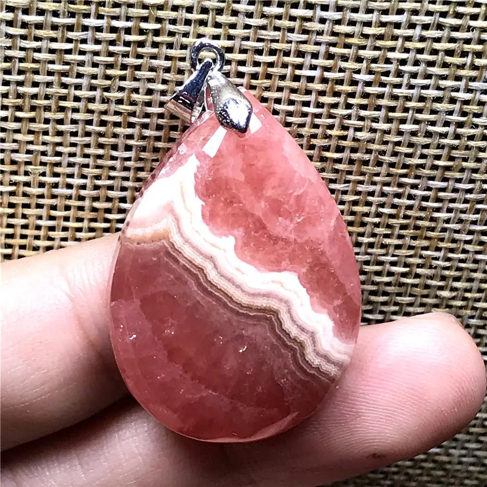 Подвеска из натурального красного родохрозита ювелирные изделия для женщин