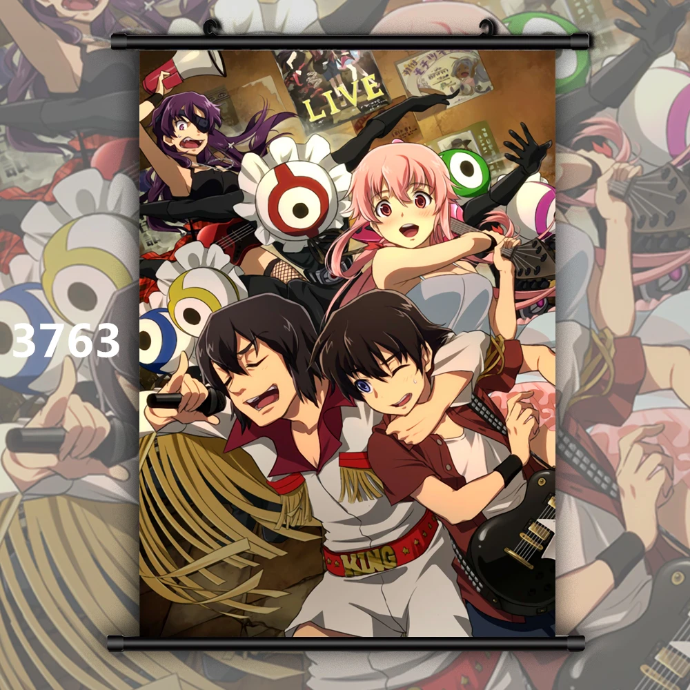 3763 Mirai Nikki дневник будущего Аниме Манга плакат в рулоне - Цвет: 3763