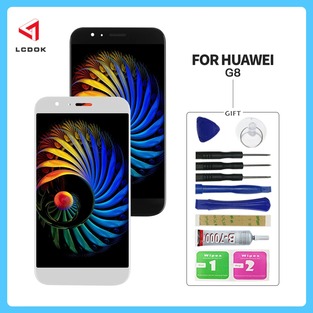 Для huawei Ascend G7 ЖК дисплей с сенсорным экраном в сборе дигитайзер для панель