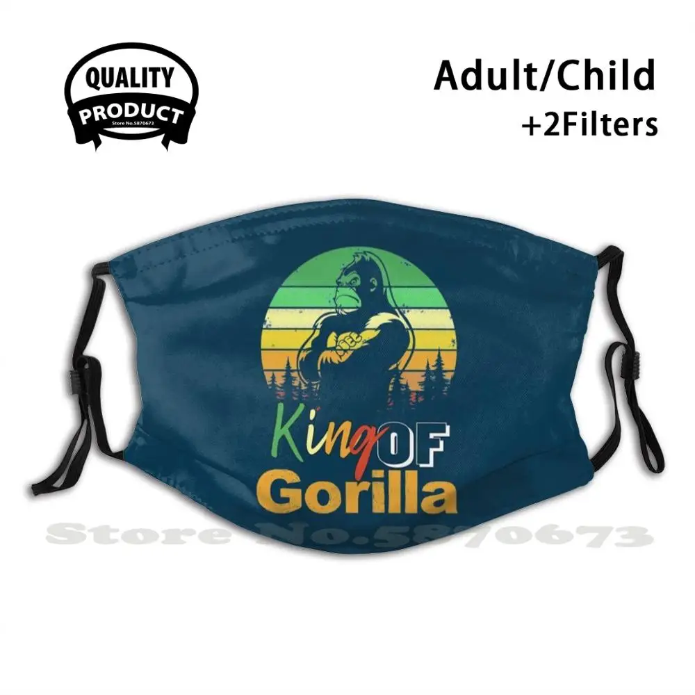 King Of Gorilla2 модные защитные маски Gorilla Ape Monkey Kong Jungle Animal Chimpanzee Silverback | Аксессуары для