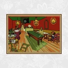 Картина Ночное кафе Ван Гога, вышивка крестиком, печать на холсте, наборы ручной работы для вышивки, DMC хлопчатобумажная нить, рукоделие