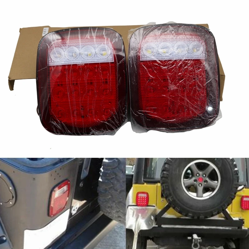 Задние светодиодные фонари для Jeep Wrangler TJ подсветка задних фонарей