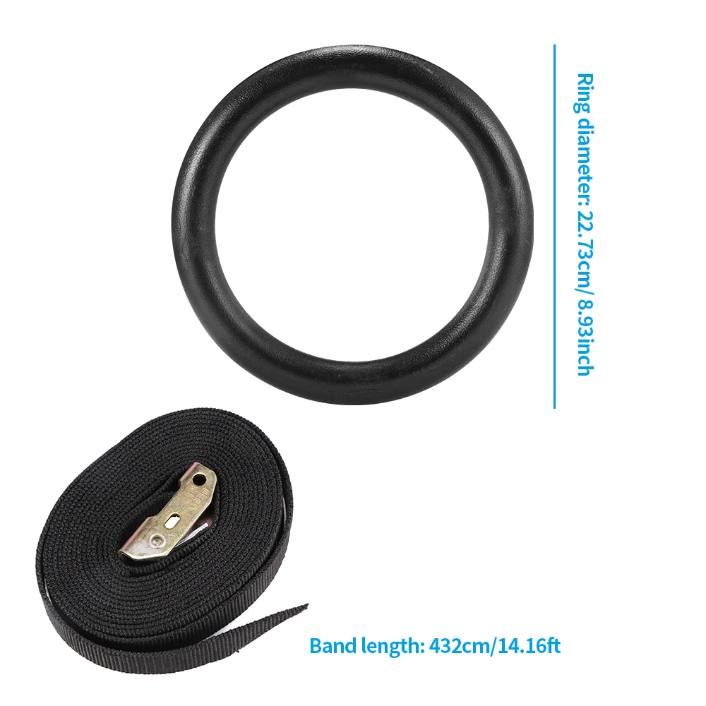 

Gymnastics Ring ABS Material Exercise Fitness Gymnastic Rings Gym Exercise Crossfit Pull Ups Muscle Ups Gym Fitness Equipment