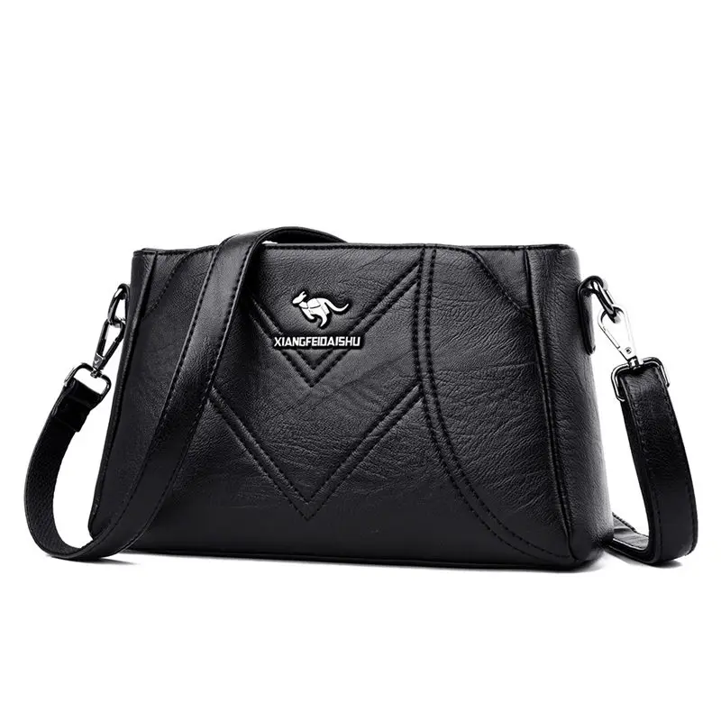 Black Новые зимние женские ручные сумки Bolsa Feminina, женские кожаные сумки-мессенджеры через плечо для женщин, дизайнерские женские сумки - Цвет: Black