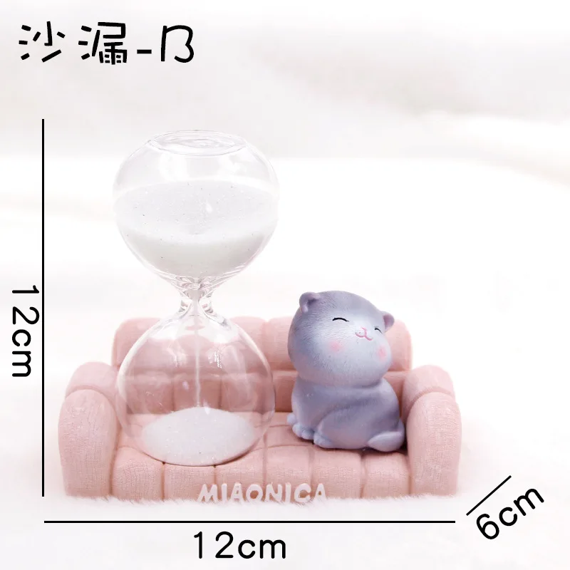Новые японские миниатюрные статуэтки для террариума Kawaii, украшения для домашнего декора, креативный Рождественский подарок для детей, домашний декор - Цвет: Hourglass B