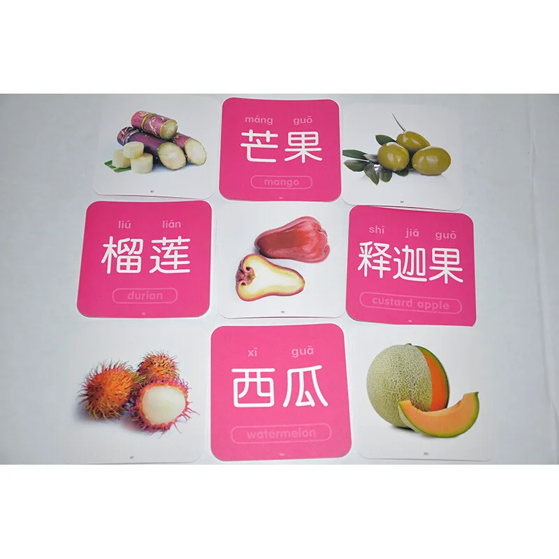 

Early Childhood Cognitive Card Fruit & Vegetable and Primary School Department Make up Version Teaching Materials Synchronous Pr