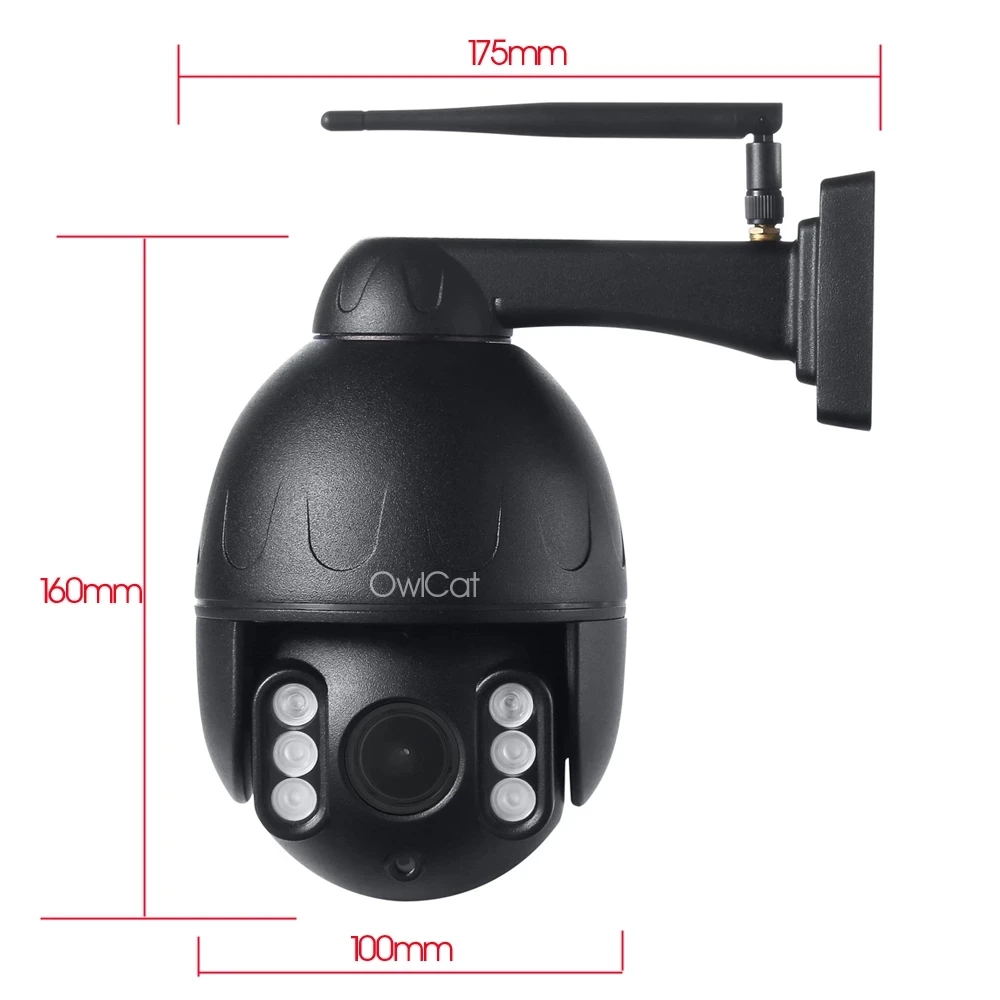 Открытый Водонепроницаемый IP Камера Wi Fi 2MP 5MP функции панорамирования наклона и