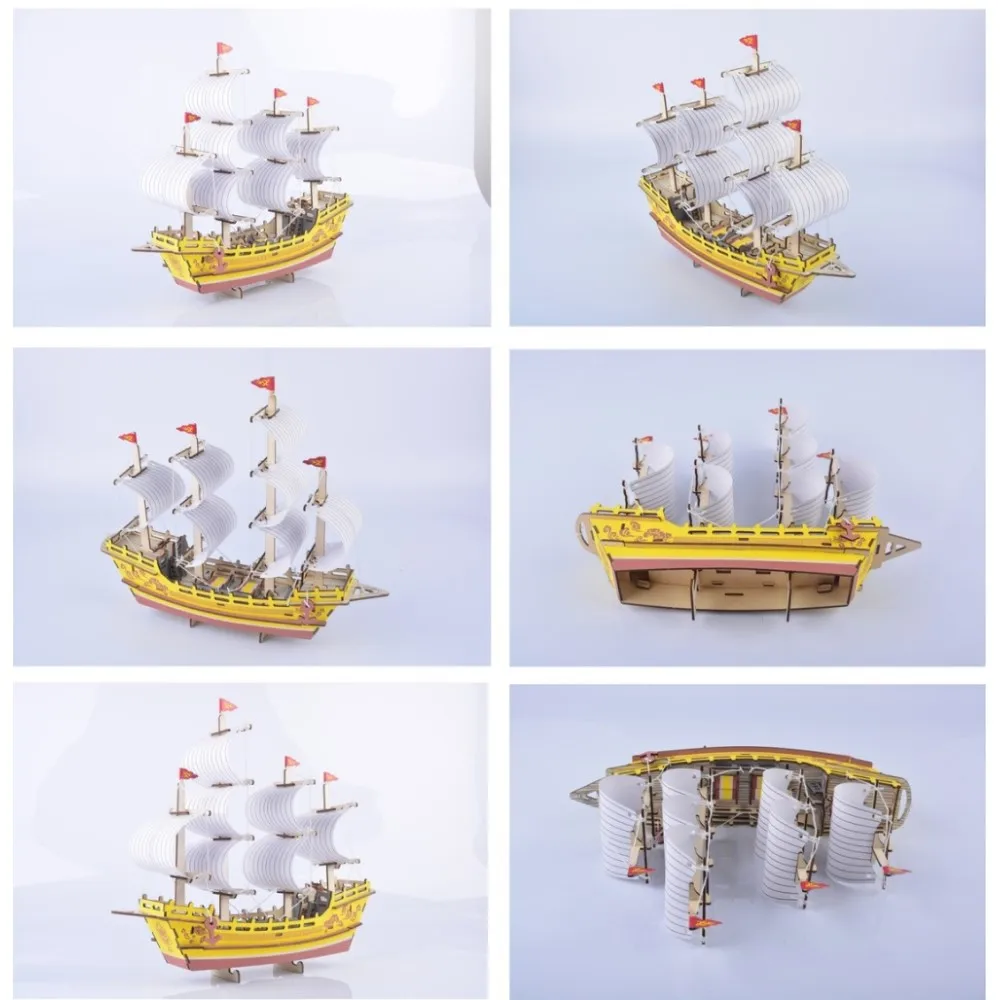 Набор для сборки сделай сам 3D деревянные игрушки Шелковый продавец деревянная