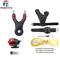 fish shooting metal slingshot stainless steel sweatband traditional recurve powerful slingshot outdoor hunting and fishing